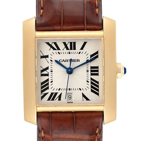 cartier tank men's gold|cartier men's tank francaise.